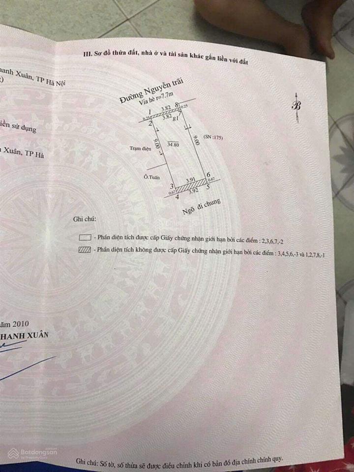 Căn mặt phố nguyễn trãi đối diện royal city ngon quá, không quy hoạch, gần vđ 2.5 và vin cao xà lá