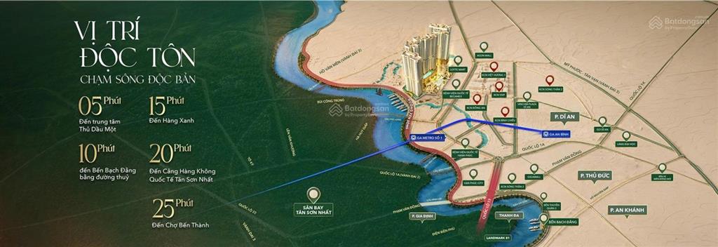 Căn hộ ven sông saigon ngay bến du thuyền đầu tiên tại hcm dự kiến từ 48tr/m2tt chỉ 10% ck đến 7%