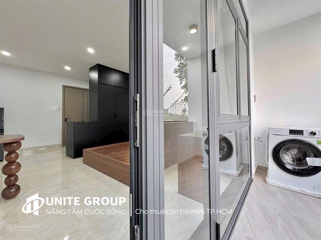 Căn hộ 1pn 38m2 ban công, máy giặt, full nội thất tại phan đăng lưu giáp q1, q3,  0566 427 ***