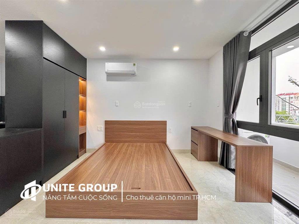 Căn hộ 1pn 38m2 ban công, máy giặt, full nội thất tại phan đăng lưu giáp q1, q3,  0566 427 ***