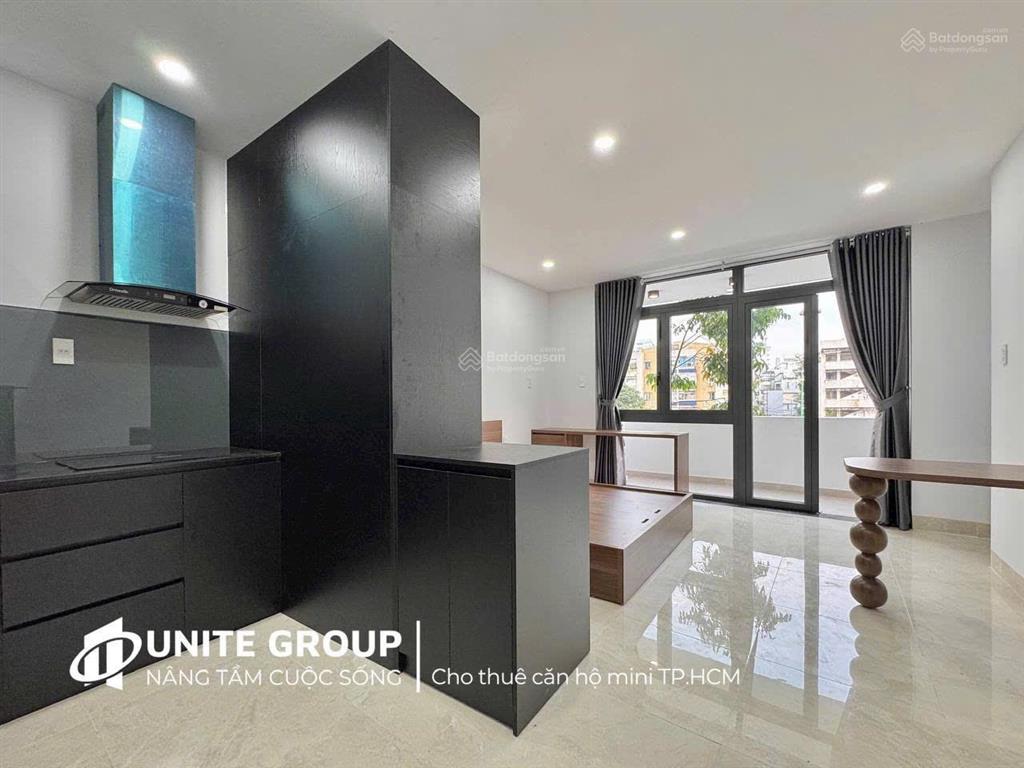 Căn hộ 1pn 38m2 ban công, máy giặt, full nội thất tại phan đăng lưu giáp q1, q3,  0566 427 ***