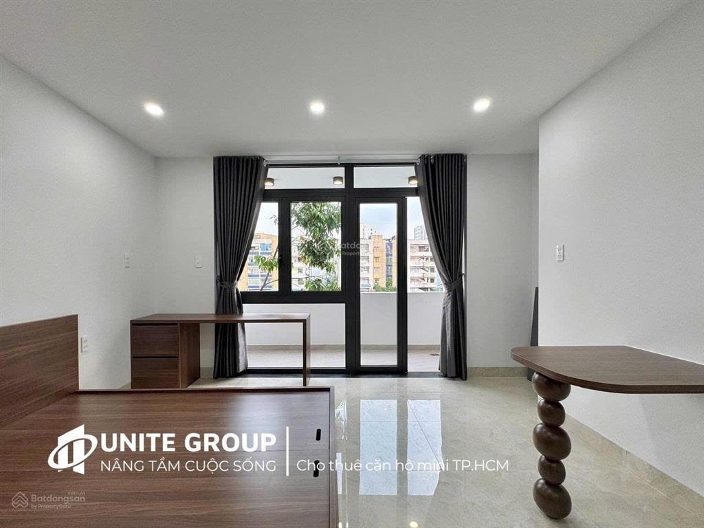 Căn hộ 1pn 38m2 ban công, máy giặt, full nội thất tại phan đăng lưu giáp q1, q3,  0566 427 ***