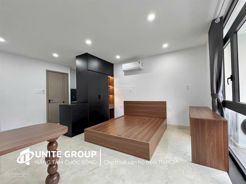 Căn hộ 1pn 38m2 ban công, máy giặt, full nội thất tại phan đăng lưu giáp q1, q3,  0566 427 ***