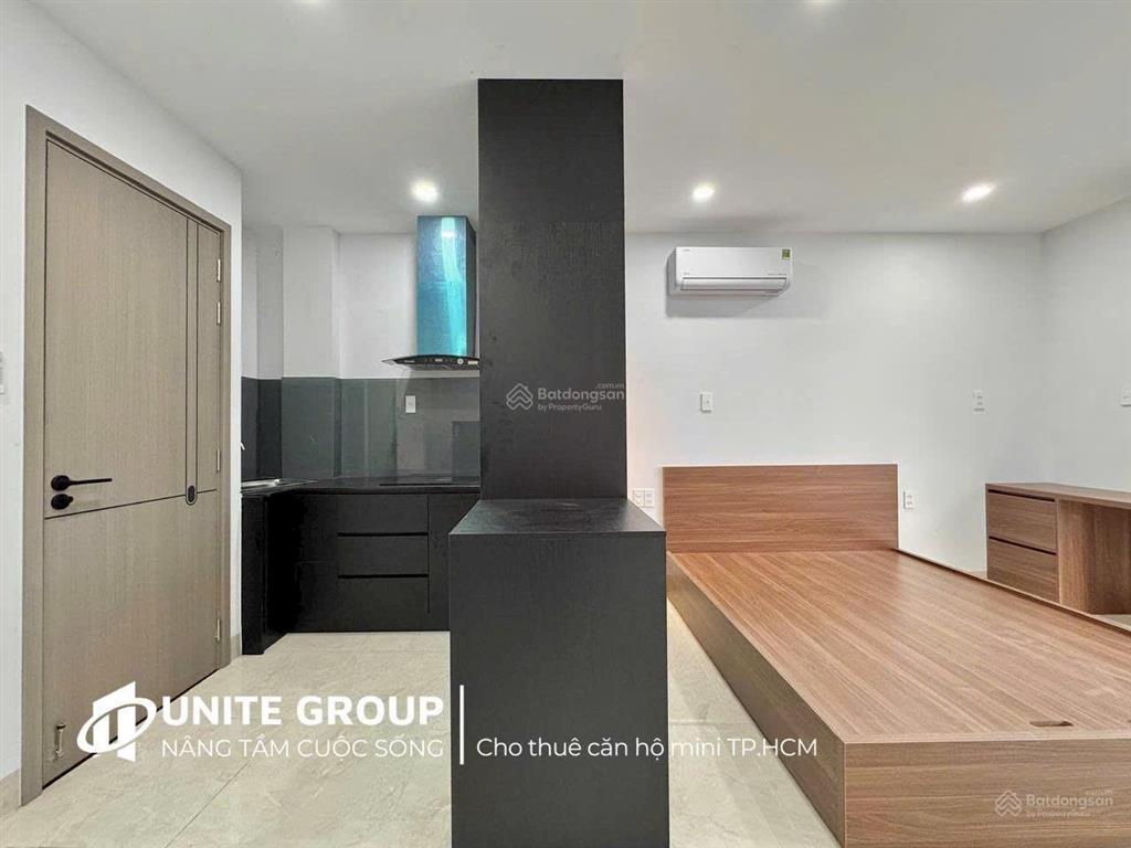 Căn hộ 1pn 38m2 ban công, máy giặt, full nội thất tại phan đăng lưu giáp q1, q3,  0566 427 ***