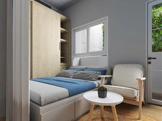 Studio ban công full nt, có tv, máy giặt riêng | tiện đi lotte mart, sân bay