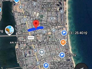 Bán lô góc kiệt lương thế vinh  sơn trà sát biển  xây căn hộ hái ra tiền  hiếm còn sót lại!