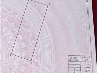 Chính chủ bán lô đất 286m đất vuông vắn ko lỗi pháp lý dõ ràng giá 9.5 triệu/1m2