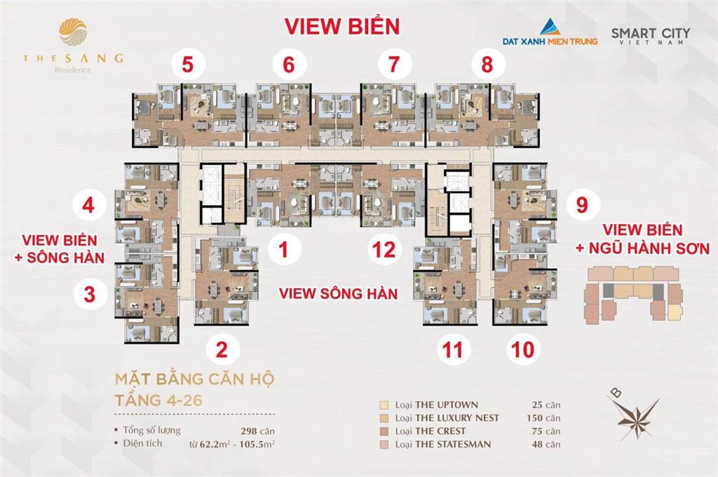 Mua ngay với mức giá "hời" cho tòa chung cư cao cấp cách biển 100m  view trực diện biển mỹ khê