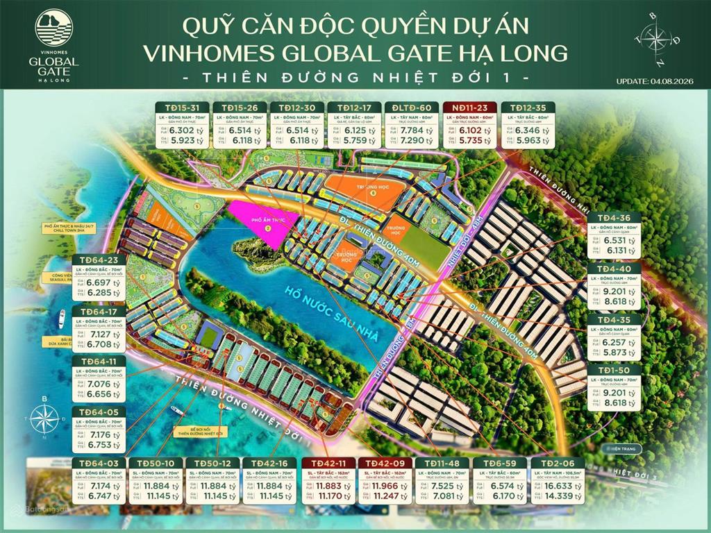 Cập quỹ hàng hot t8/2026 chung cư, liền kề, biệt thự. giá chỉ từ 4 tỷ (áp voucher)