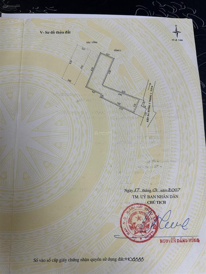 Bán nhà riêng cấp 4, đường 3 tháng 2, đà nẵng