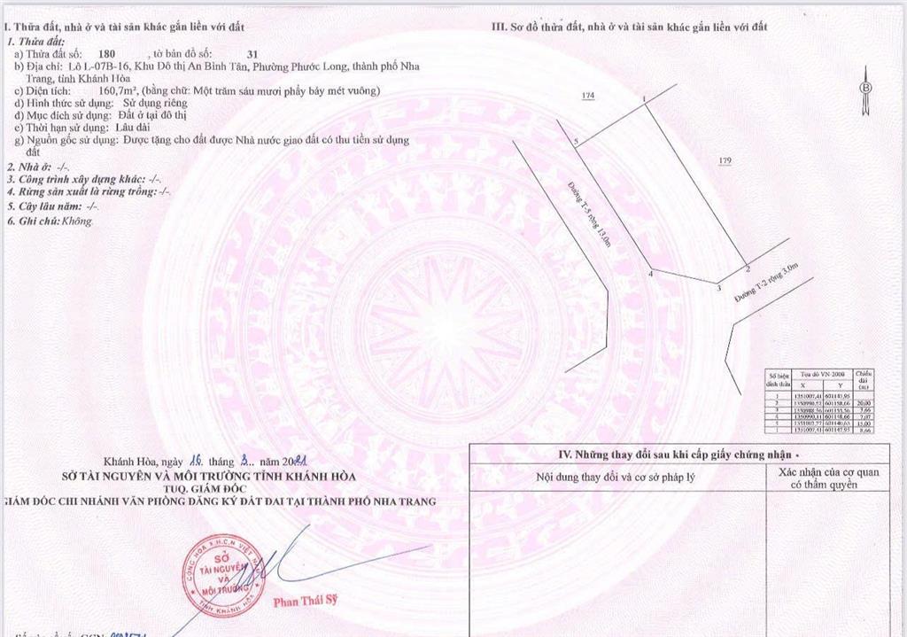 Bán lô góc đẹp 160m2 đường t5 kđt an bình tân ( sổ hồng riêng) giá chỉ 13 tỷ
