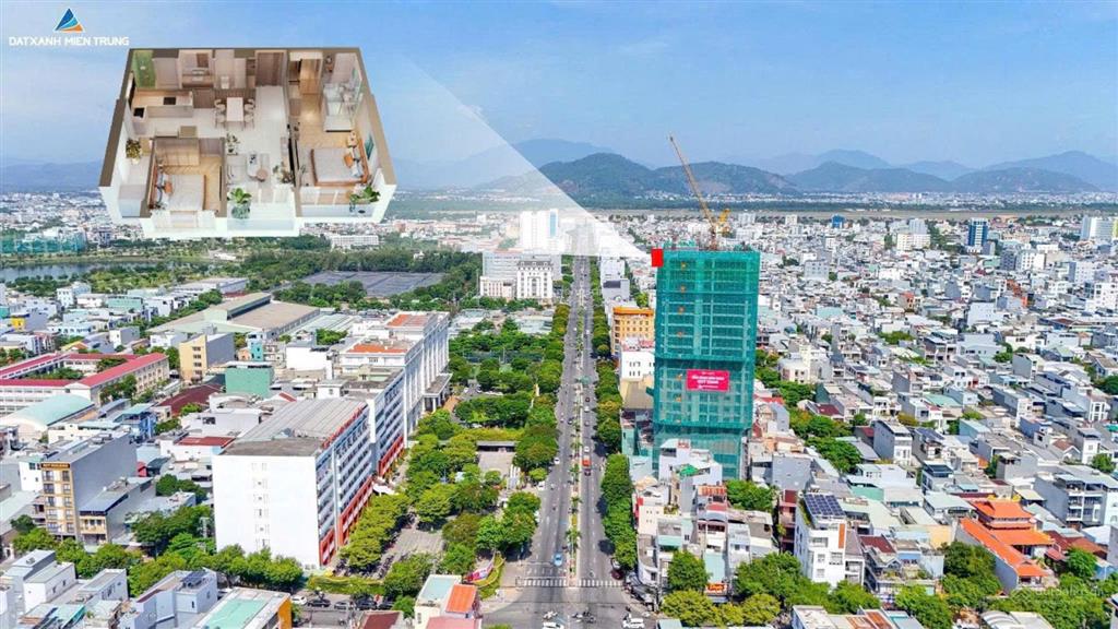 Vị trí trung tâm đà nẵng  mua nhận nhà vào ở ngay  căn 2pn  view sông  tầng cao siêu thoáng