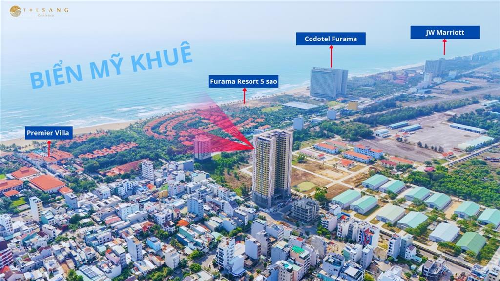 1 căn duy nhất! tầng trung 2pn view trực diện biển 4,8x tỷ hướng đông nam mặt trời mọc