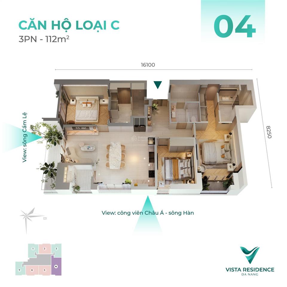Căn hiếm! tầng cao  view sông hàn pháo hoa  layout siêu đẹp  dự án đã bàn giao cho khách hàng