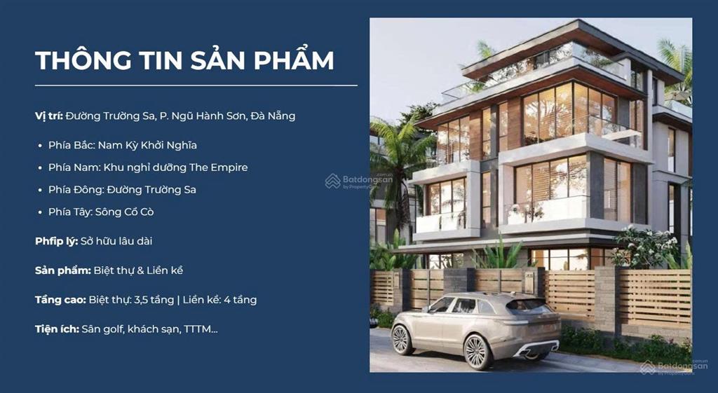 2x tỷ  sở hữu lâu dài  căn biệt thự 4 tầng  mặt biển  chủ đầu tư brg uy tín