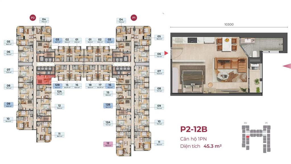 Bán nhanh căn hộ 1pn, giá nhẹ nhàng thương lượng tốt, tầng caoview sông, ngoài ra nhiều căn 2,9 tỷ
