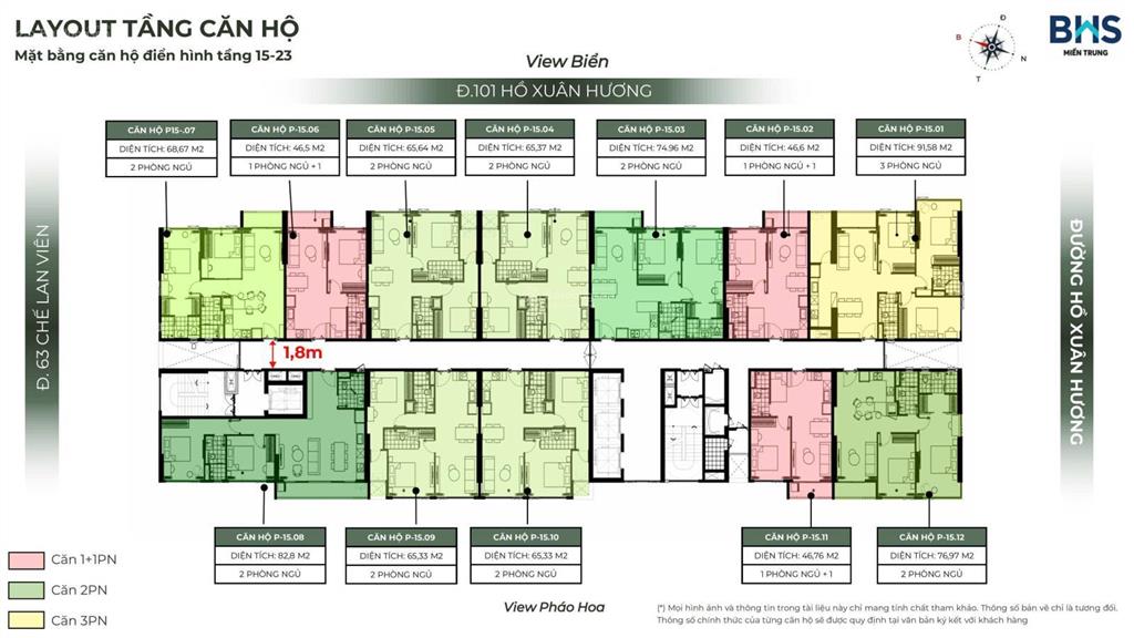 Vài bước chân chạm đến biển  sở hữu ngay căn 1pn  view biển  sở hữu lâu dài  giá cạnh tranh