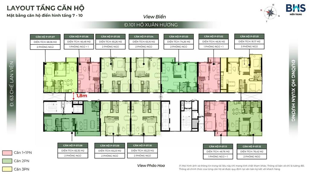 Vài bước chân chạm đến biển  sở hữu ngay căn 1pn  view biển  sở hữu lâu dài  giá cạnh tranh
