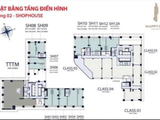 Bán shophouse tầng trệt 2 tầng, 2 mặt tiền happy one central. đã có sổ hồng, diện tích 189m2