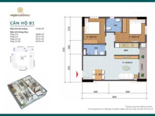 Bán gấp căn góc 2pn, 2wc tại hope residence, 70m2, long biên, hà nội