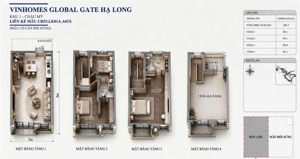 Chỉ 6,417 tỷ anh chị đã sở hữu căn liền kề 50m2  vinhomes global gate hạ long