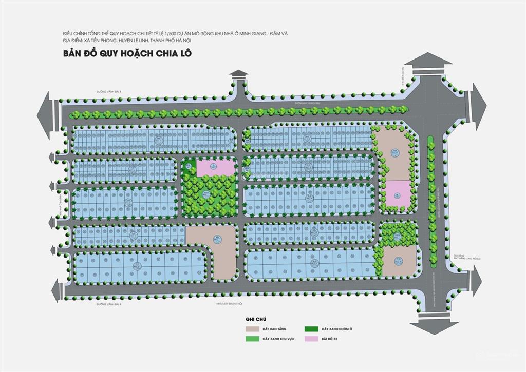 Bán nền biệt thự đơn lập 450m giá 20tr/m2 khu minh giang 3  thuộc minh giang đầm và mở rộng