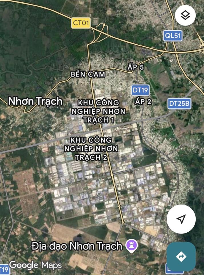 Đất lớn mt đường 25b kcn nhơn trạch