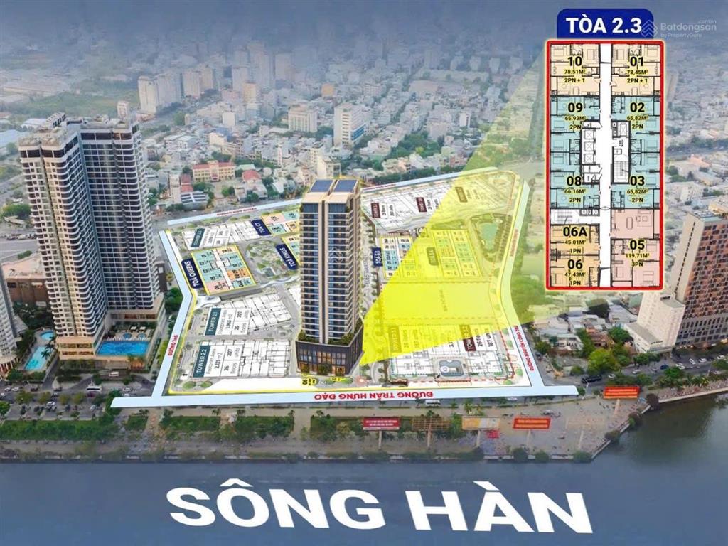 Chỉ 5 tỷ sở hữu căn 2 ngủ mặt sông hàn capital đà nẵng