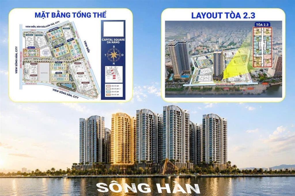 Chỉ 5 tỷ sở hữu căn 2 ngủ mặt sông hàn capital đà nẵng