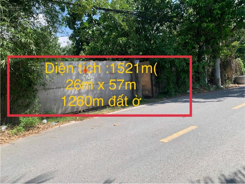 Đất mặt tiền nhị bình 2 hóc môn  1.520m² đất ở lớn, giá chỉ 20 triệu/m²