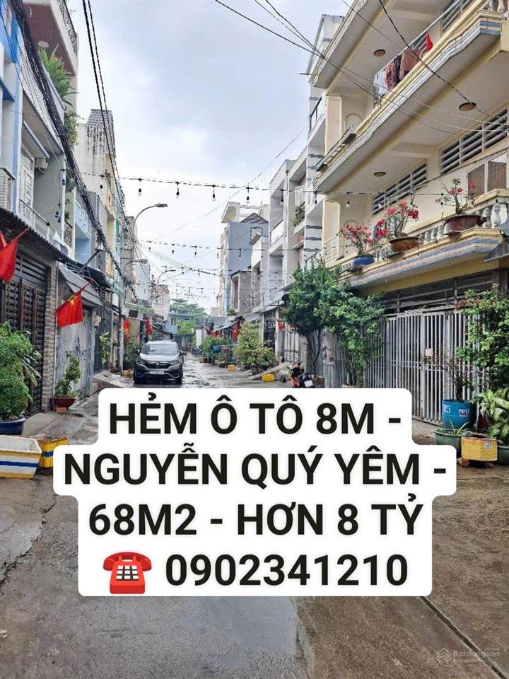 Bán nhà 4 tầng mới tinh, nguyễn quý yêm, 68m2, ngang 4.2x16m, hèm ô tô đỗ cửa, giá 8 tỷ hơn