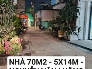 Hẻm ô tô nguyễn văn luông  q6  nhà 70m2  ngang 5x14m  giá chỉ 7.5 tỷ tl ngay chủ