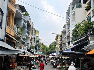 Mặt tiền chợ ngay cư xá phú lâm d, lý chiêu hoàng, quận 6 cũ, 4 tầng, 64m2, 4x16m, 17 tỷ hơn