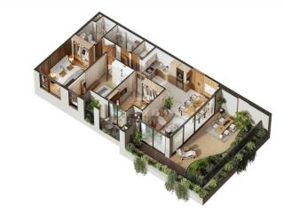 Suất nội bộ căn sân vườn 3pn happy one sora, diện tích 109m2 tầng trung đông nam. giá chỉ 5.290 tỷ