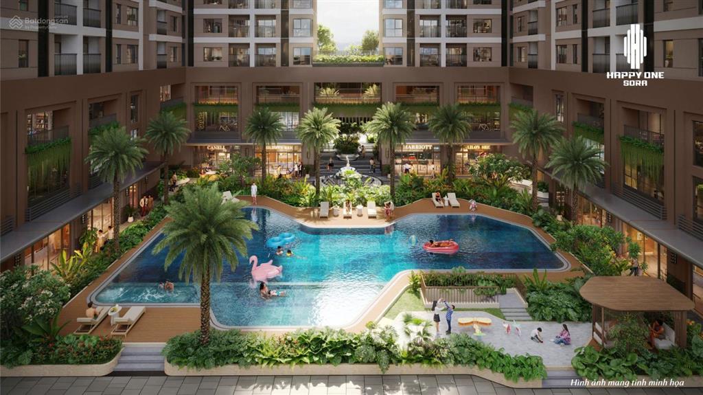 Bán gấp căn 2pn  2wc happy one sora, linh xuân thủ đức. giá bán chỉ 3,325 tỷ. bao thuế phí 100%