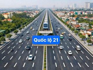 Bán đất gần khu công nghệ cao hòa lạc 100m, mặt tiền 7m, sổ đỏ sẵn, giá 1.9 tỷ