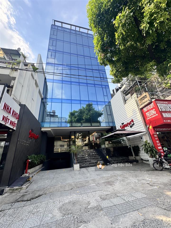 Tòa nhà mt hồ văn huê pn  dt 10 x 22m  nở hậu 22m  2 hầm  10 tầng  giá 85 tỷ