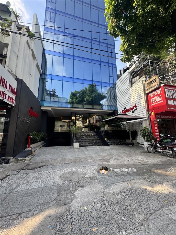 Tòa nhà mt hồ văn huê pn  dt 10 x 22m  nở hậu 22m  2 hầm  10 tầng  giá 85 tỷ