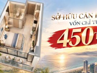 Bỏ ra 450tr sở hữu căn hộ view biển mỹ khê, pháo hoa sở hữu lâu dài tại sun four s đà nẵng