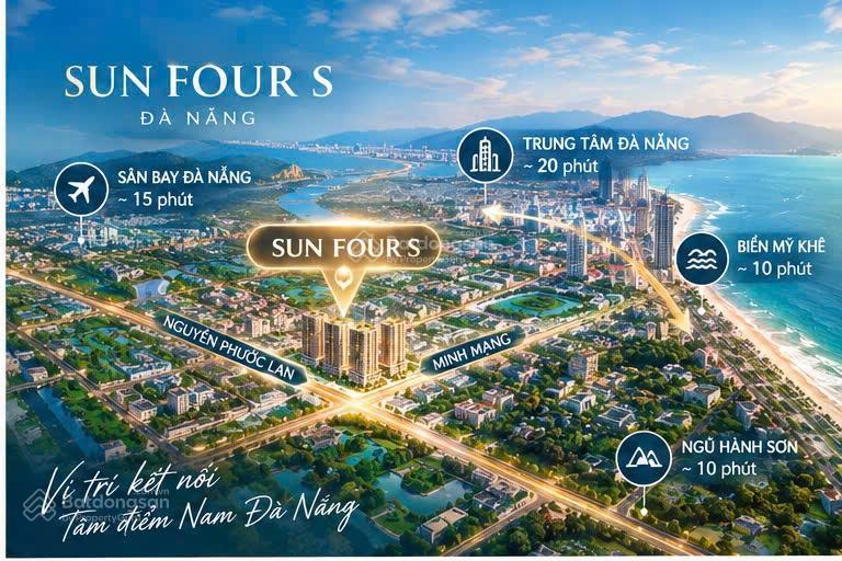 Bỏ ra 450tr sở hữu căn hộ view biển mỹ khê, pháo hoa sở hữu lâu dài tại sun four s đà nẵng