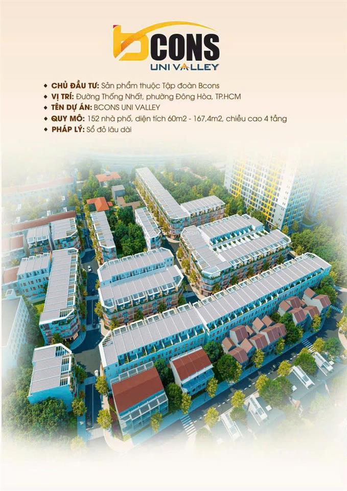 [hàng hot] chỉ 01 nhà phố bcons uni valley, giá 7.8 tỷ (4 tầng)