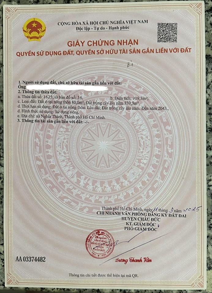 Kẹt tiền bán gấp đất mặt tiền quốc lộ 56