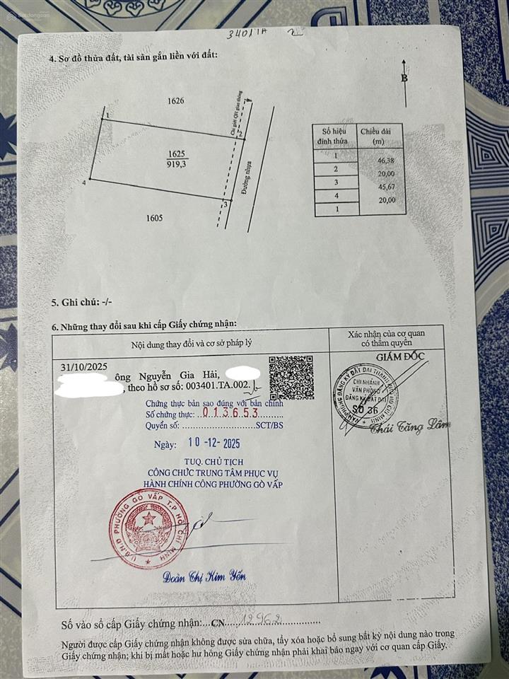 Bán đất chính chủ ngang 20 mét mặt tiền