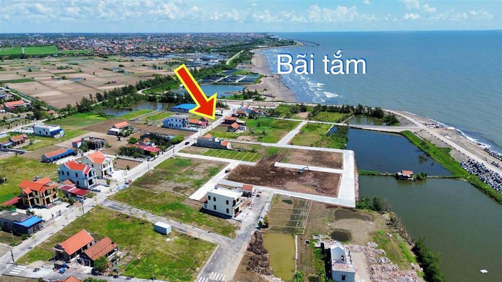 Cần bán lô đất bãi biển khu du lịch nằm trong khu kinh tế biển ninh cơ, giá 1,55 tỷ, dt 91m²