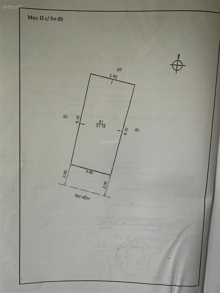 Bán nhà riêng tại phú thọ hòa, 4 tỷ, dt 4x8m 31 m2, 2pn, 2wc, siêu hời!