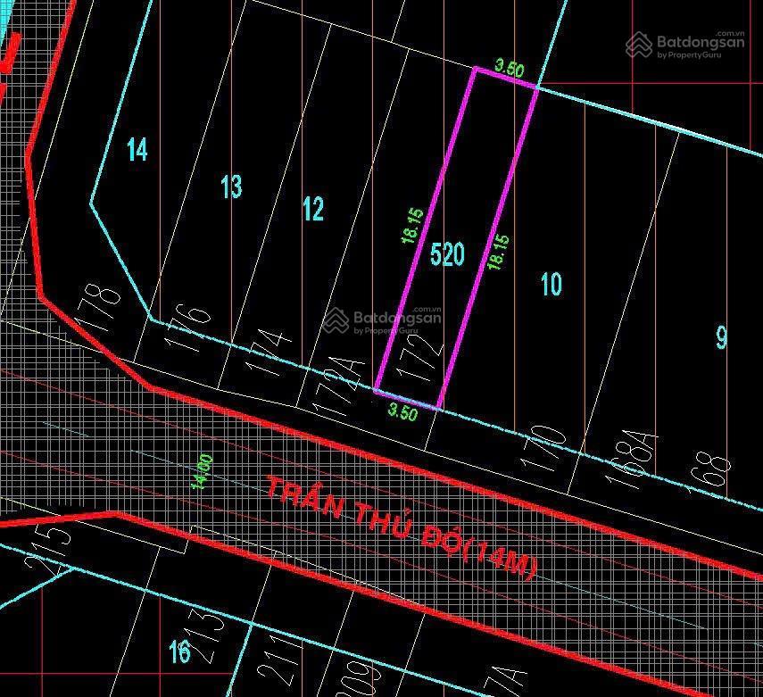 Mặt tiền trần thủ độ, phú thạnh ( nhà cấp 4 , dt 3.5x18.5m 64m2 )