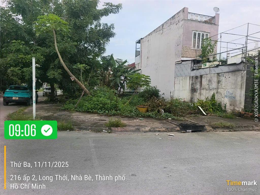 Hailongreal đât góc 5.5ty, dt 10x12m, 107m2, 274/ nguyễn văn tạo,bgần dạy trường lái thành công