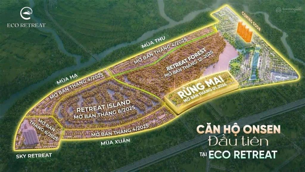 Booking 50tr/căn để sở hữu căn hộ eco retreat view trực diện hồ thiên nga 12ha