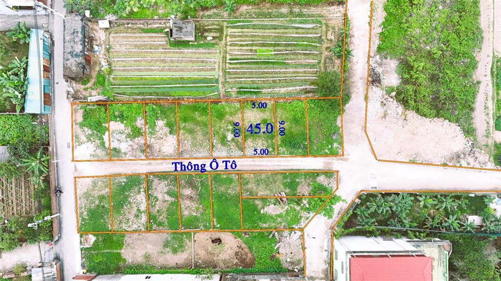 Bán đất bắc hồng, đông anh, bìa làng, ngõ thông ô tô 45m2 giá 3,1 tỷ