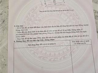 Bán đất thôn đoài nam hồng đông anh ô tô đỗ cửa 85,5m2 giá nhỉnh 5 tỷ